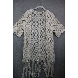 Rebellion Again Crochet Fringed Topper-XS-Cottagecore-Boho-Beachy-Cover-Up